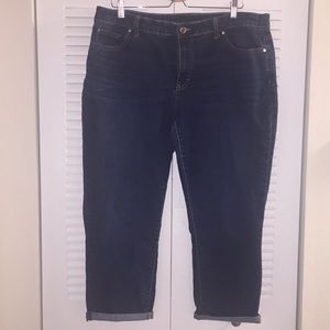 Gently Worn Stretch Denim Capris Size 16W